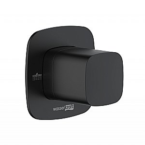 Дивертор Wasserkraft Nuthe A264 2 выхода, черный матовый для смесителя в интернет-магазине сантехники Sanbest