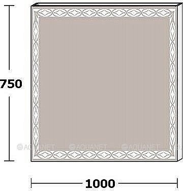 Зеркало LED De Aqua ТРЕНД 205768 100x75 в ванную от интернет-магазине сантехники Sanbest