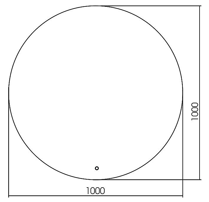 Зеркало Azario Саванна 100 LED-00002465 в ванную от интернет-магазине сантехники Sanbest