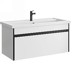 Тумба под раковину Aqwella Urban 100 URB0110W белая купить в интернет-магазине сантехники Sanbest