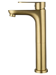 Смеситель для раковины высокий WONZON & WOGHAND ALFA WW-A40232-BG золото брашированное купить в интернет-магазине сантехники Sanbest