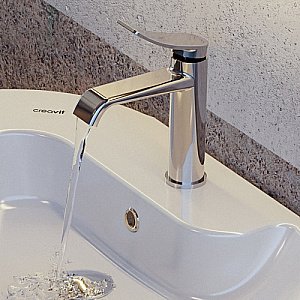 Смеситель для раковины Creavit Lua LU1500 хром купить в интернет-магазине сантехники Sanbest