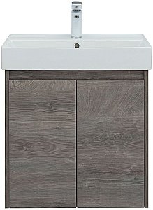 Тумба с раковиной Aquanet Nova Lite 298848 60 дуб рошелье для ванной в интернет-магазине Sanbest