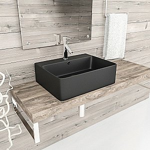 Раковина Esbano Circon 52 ESRNCIRC52MB черная купить в интернет-магазине Sanbest