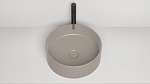 Раковина накладная Salini ARMONIA 02 130112GF 45 из искусственного камня S-Sense, глянцевая, цвет по RAL полностью купить в интернет-магазине Sanbest