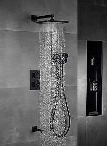 Душевая система Vincea Next VSFW-1N3TMB черная матовая купить в интернет-магазине сантехники Sanbest