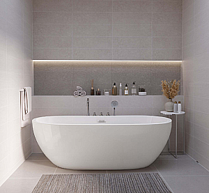 Ванна акриловая Grossman Classic 160х75 GR-12501-1 белая купить в интернет-магазине Sanbest