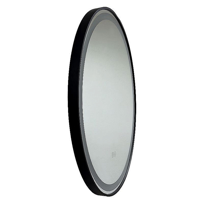 Зеркало Azario Bred АZ-LED012225 черный матовый в ванную от интернет-магазине сантехники Sanbest