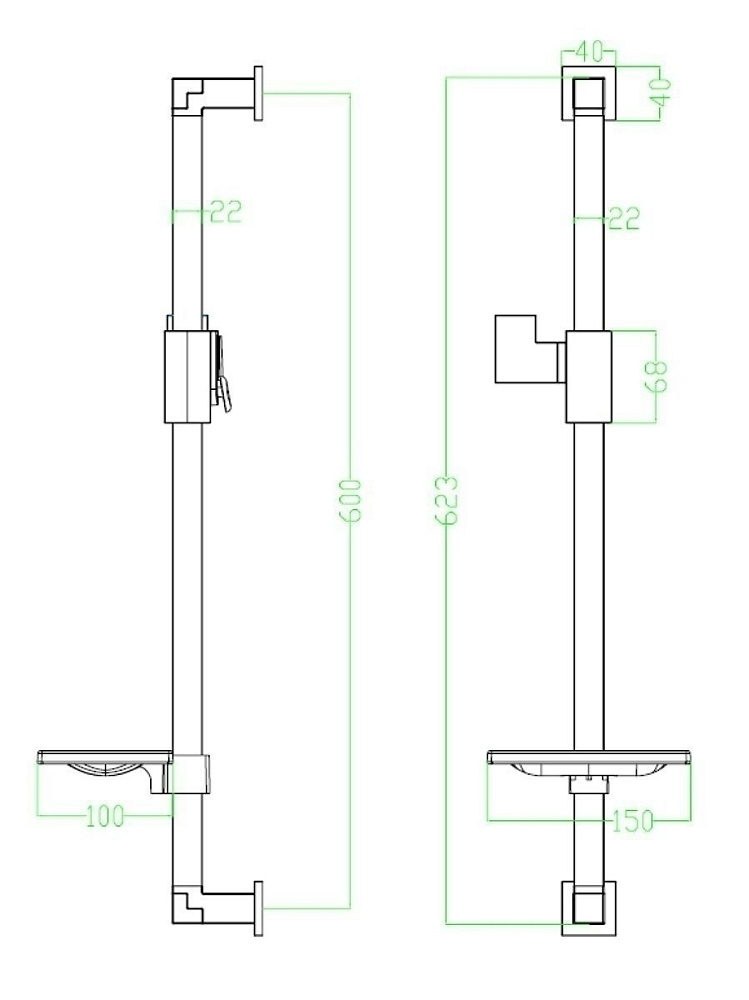 Душевая штанга Lemark LM8069C купить в интернет-магазине сантехники Sanbest