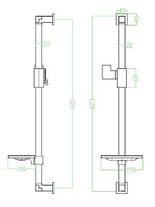 Душевая штанга Lemark LM8069C купить в интернет-магазине сантехники Sanbest