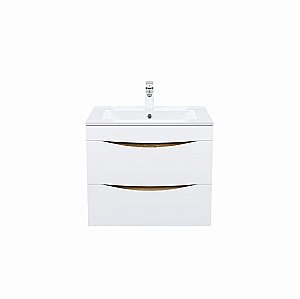 Тумба с раковиной Iddis Cloud CLO60Y0i95K 60 белая матовая/светлое дерево для ванной в интернет-магазине Sanbest