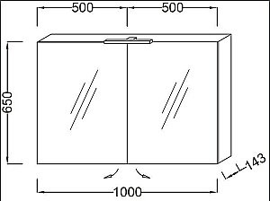 Зеркальный шкаф Jacob Delafon ODEON UP EB797RU-E10 100 квебекский дуб купить в интернет-магазине сантехники Sanbest