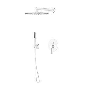 Душевая система Gattoni Circle Two 9190/PDBO (аналог 9090/PDBO) белая матовая купить в интернет-магазине сантехники Sanbest