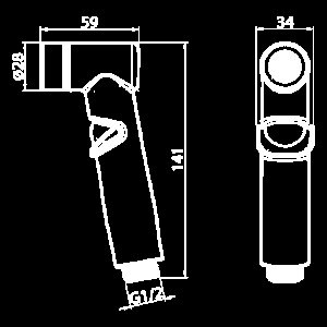 Гигиенический душ Elghansa BR-31-Chrome хром купить в интернет-магазине сантехники Sanbest