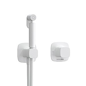 Гигиенический душ WasserKRAFT Saale 9500 SET2877 белый Soft-touch купить в интернет-магазине сантехники Sanbest