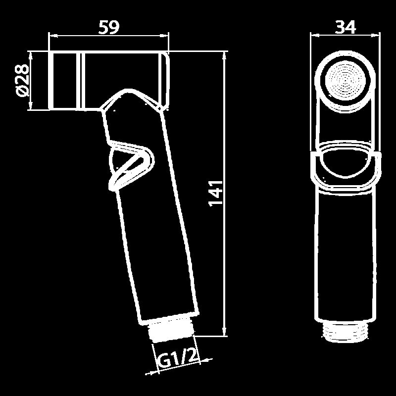 Гигиенический душ Elghansa BR-31-Chrome хром купить в интернет-магазине сантехники Sanbest