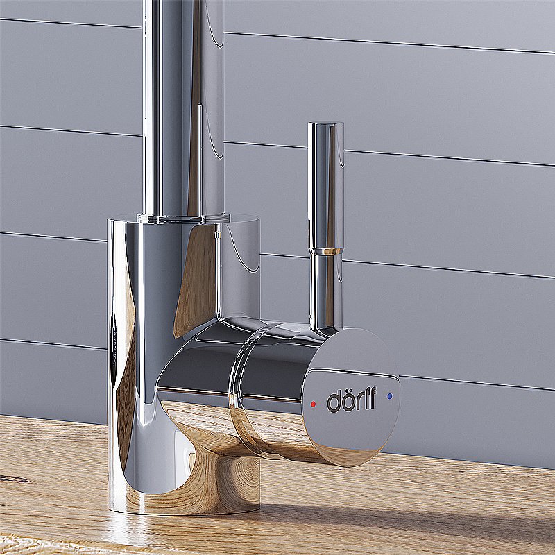 Смеситель для кухни Dorff Logic D3007500 хром купить в интернет-магазине сантехники Sanbest