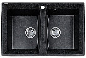 Мойка кухонная Kaiser KM2M-5078 BW черная купить в интернет-магазине сантехники Sanbest