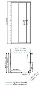 Душевой уголок WasserKRAFT Main 41S19 100x100 купить в интернет-магазине Sanbest