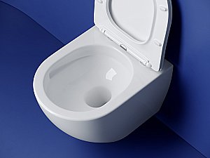 Унитаз подвесной Ceramica Nova Metropol CN4002T белый, с крышкой микролифт, безободковый, слив-торнадо купить в интернет-магазине Sanbest