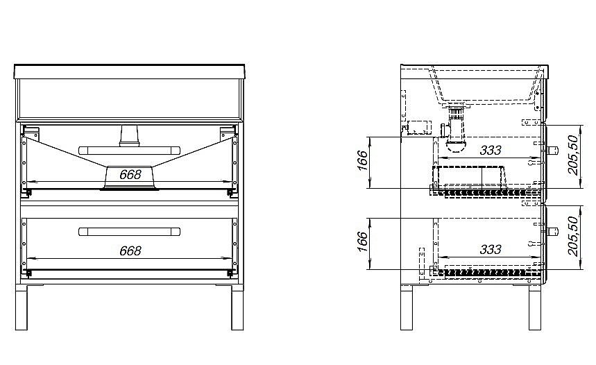 Тумба с раковиной Aquanet Лукка 302397 75 белый для ванной в интернет-магазине Sanbest