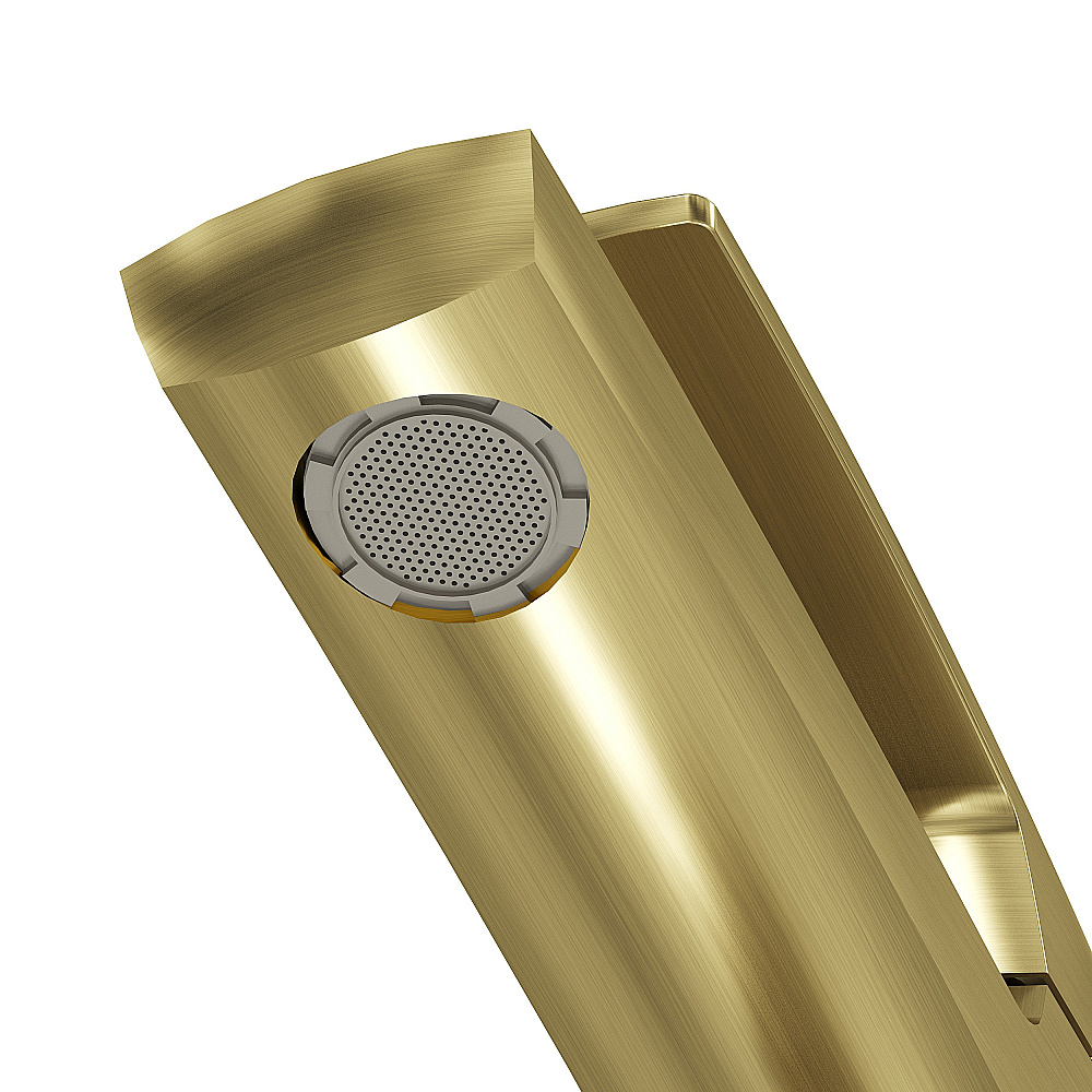 Смеситель для раковины Grossman Mercury 510.K35.10.320 золото сатиновый купить в интернет-магазине сантехники Sanbest