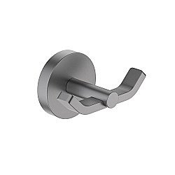 Крючок двойной Aquatek Бетта AQ4602BGM оружейная сталь купить в интернет-магазине сантехники Sanbest