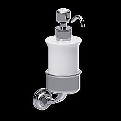 Диспенсер Burlington Guild GU011C хром/белый купить в интернет-магазине сантехники Sanbest