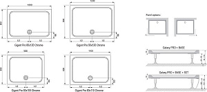 Душевой поддон Ravak Gigant Pro Chrome 110x80 купить в интернет-магазине Sanbest