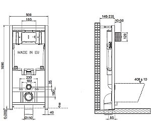 Унитаз подвесной Jacob Delafon Vox E21772RU-00 безободковый, с крышкой микролифт, белый купить в интернет-магазине Sanbest