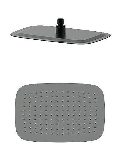 Верхний душ WONZON & WOGHAND, Темный графит (WW-88DP03-BGM) купить в интернет-магазине сантехники Sanbest