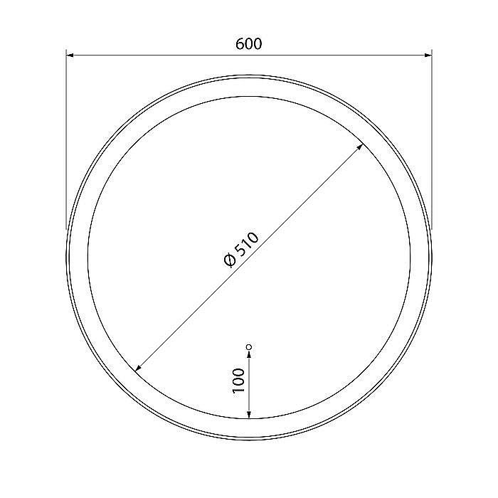 Зеркало IDDIS Esper ESP600Ri98 60 в ванную от интернет-магазине сантехники Sanbest