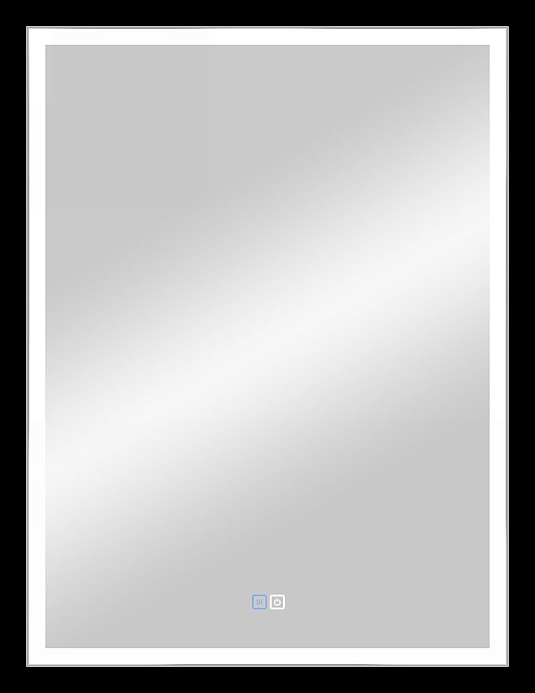 Зеркало с LED-подсветкой Misty ВЕРИТАТЕ 60x80 серое в ванную от интернет-магазине сантехники Sanbest