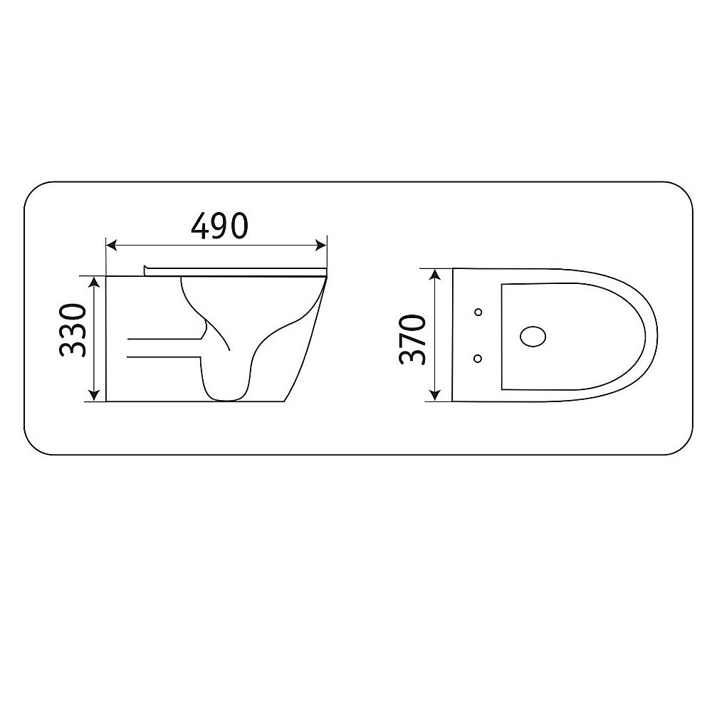 Биде подвесное CeramaLux N 2197-18 черное глянцевое купить в интернет-магазине Sanbest