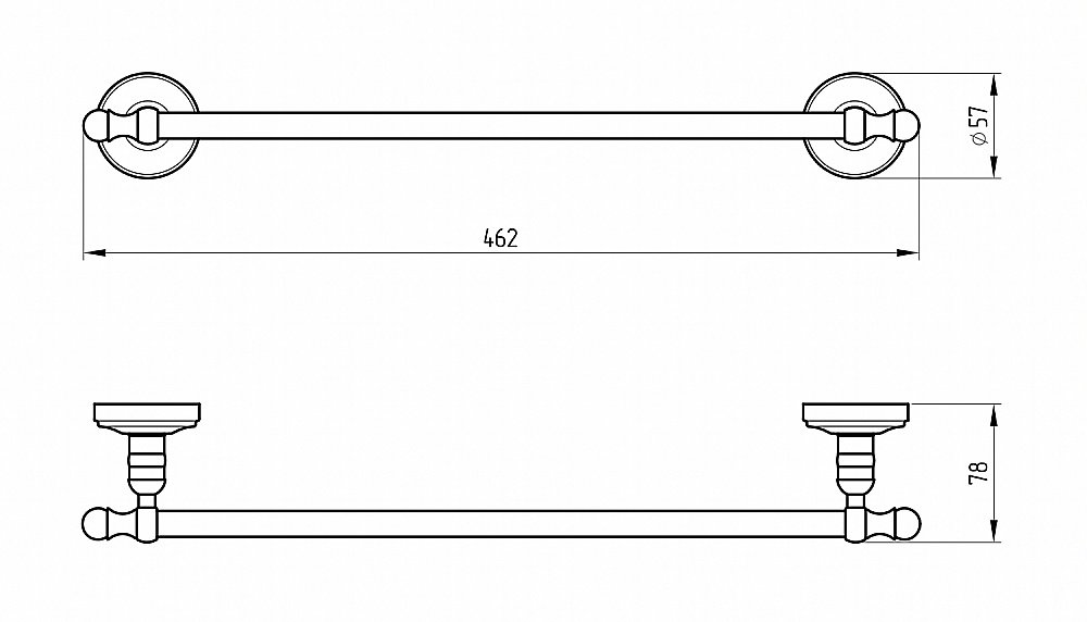 Полотенцедержатель Migliore Mirella ML.MRL-M052.DO золото купить в интернет-магазине сантехники Sanbest