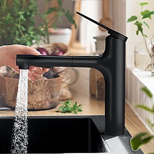 Смеситель для кухни Hansgrohe Zesis M33 74801670 черный матовый купить в интернет-магазине сантехники Sanbest