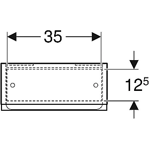 Шкаф-пенал Geberit Renova Plan 501.920.JK.1 39 черный для ванной в интернет-магазине сантехники Sanbest