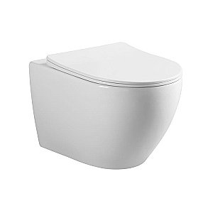 Унитаз подвесной Vincea ESSE VT1-211 безободковый, с крышкой микролифт, белый купить в интернет-магазине Sanbest