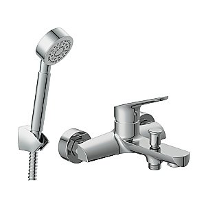 Смеситель для ванны Cersanit FLAVIS с душевым гарнитуром CARI 64509 купить в интернет-магазине сантехники Sanbest