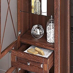 Пенал Опадирис Палермо 52.5 светлый орех для ванной в интернет-магазине сантехники Sanbest