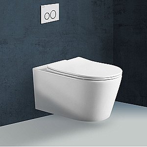 Унитаз подвесной Vincea CUTE VT1-24 безободковый, с крышкой микролифт, белый купить в интернет-магазине Sanbest