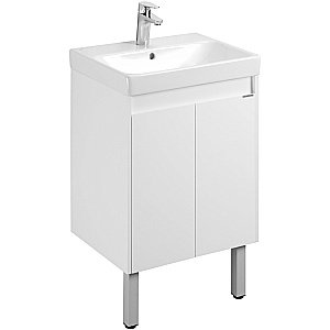 Тумба с раковиной Акватон Сканди Doors 55 белая для ванной в интернет-магазине Sanbest