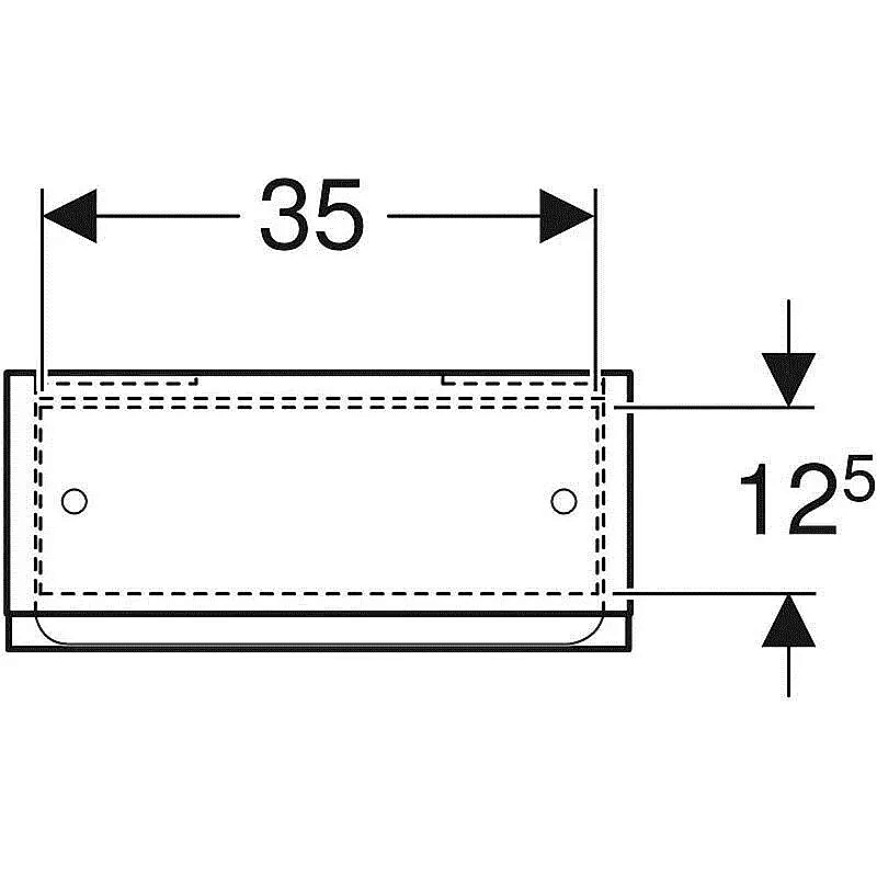 Шкаф-пенал Geberit Renova Plan 501.920.JK.1 39 черный для ванной в интернет-магазине сантехники Sanbest