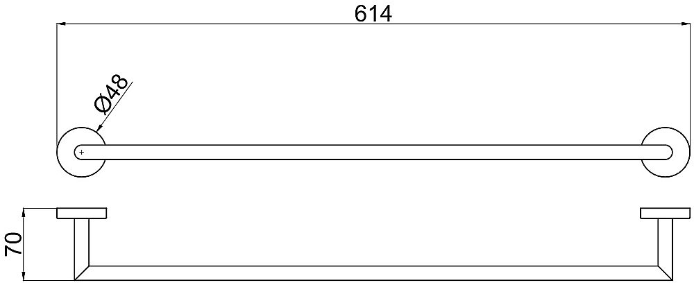 Полотенцедержатель Allen Brau Priority 6.31011-31 61 черный купить в интернет-магазине сантехники Sanbest