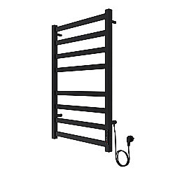 Полотенцесушитель электрический Azario PALERMO П8 500х800 AZ83858B черный купить в интернет-магазине сантехники Sanbest