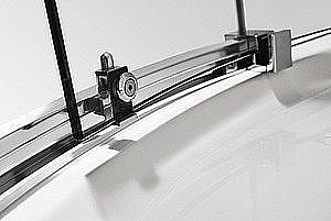 Душевой уголок Cezares Stylus-m 100x100 STYLUS-O-M-R-2-100-C-Cr стекло прозрачное/профиль хром купить в интернет-магазине Sanbest