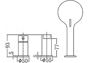 Смеситель на борт ванны Aquanet Passion AF300-63С купить в интернет-магазине сантехники Sanbest