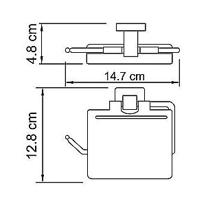 Держатель туалетной бумаги WasserKRAFT Lippe K-6525 купить в интернет-магазине сантехники Sanbest