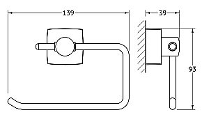 Держатель для туалетной бумаги FBS Esperado ESP 056 купить в интернет-магазине сантехники Sanbest