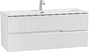 Тумба с раковиной Cezares DUET-N 120 DUET-N-1200-2C-SO-FBS-P ясень белая софт для ванной в интернет-магазине Sanbest